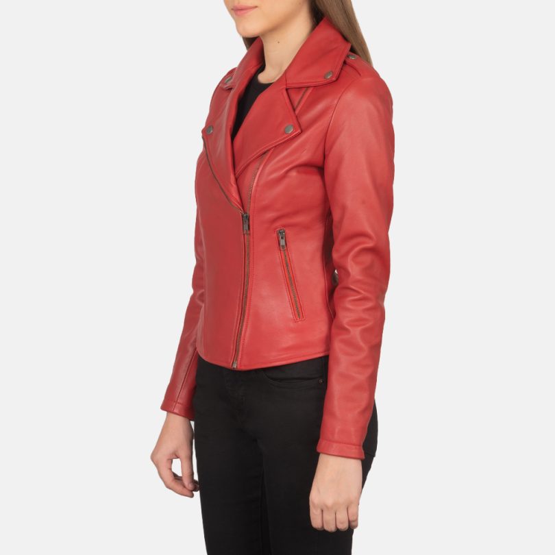 Red Leather Biker Jacket: Timeless Elegance in Vibrant Red